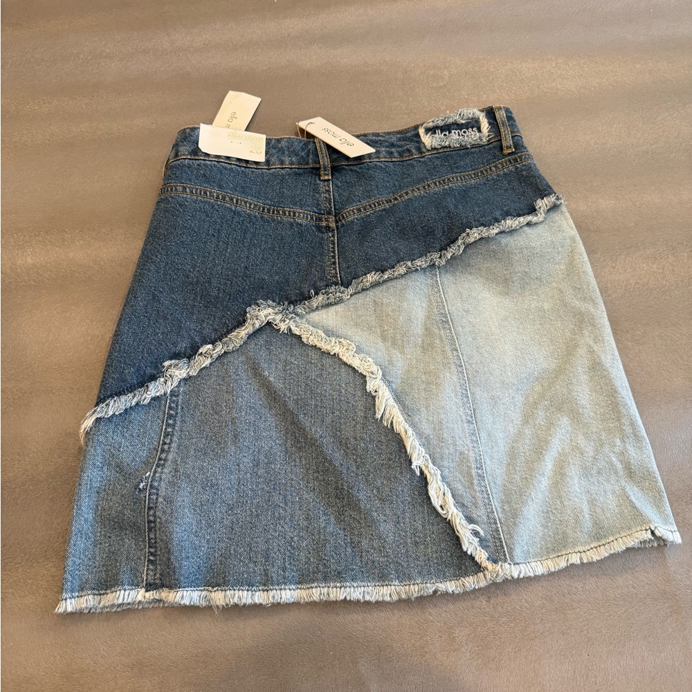 Ella Moss Denim Patchwork Skirt. Juniors 28 - Picture 5 of 9